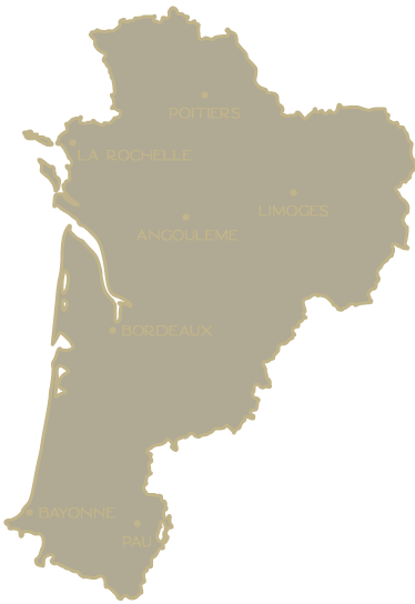 Carte Nouvelle-Aquitaine - Topographie